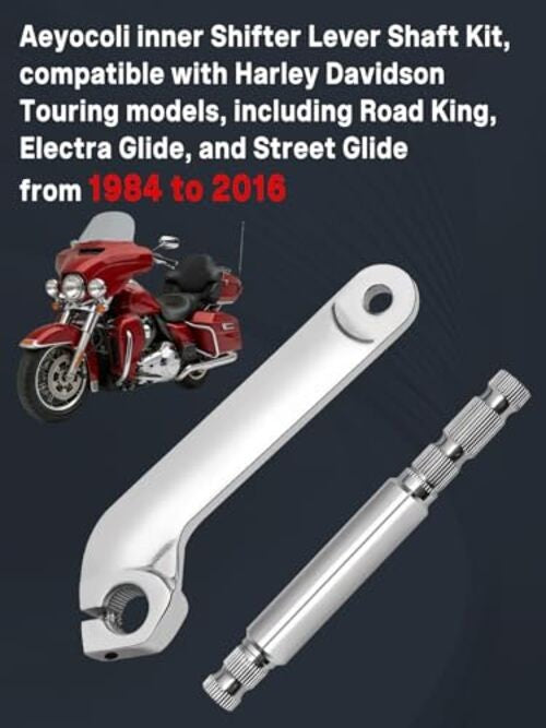 Harley Davidson Shifter Lever Shaft Kit - Stainless Steel for Touring Models