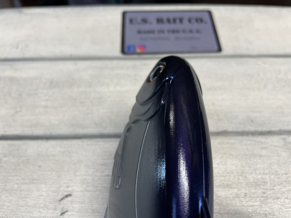7.5-Inch Weedless Swimbait Purple Gizzard Shad Soft Plastic Lure