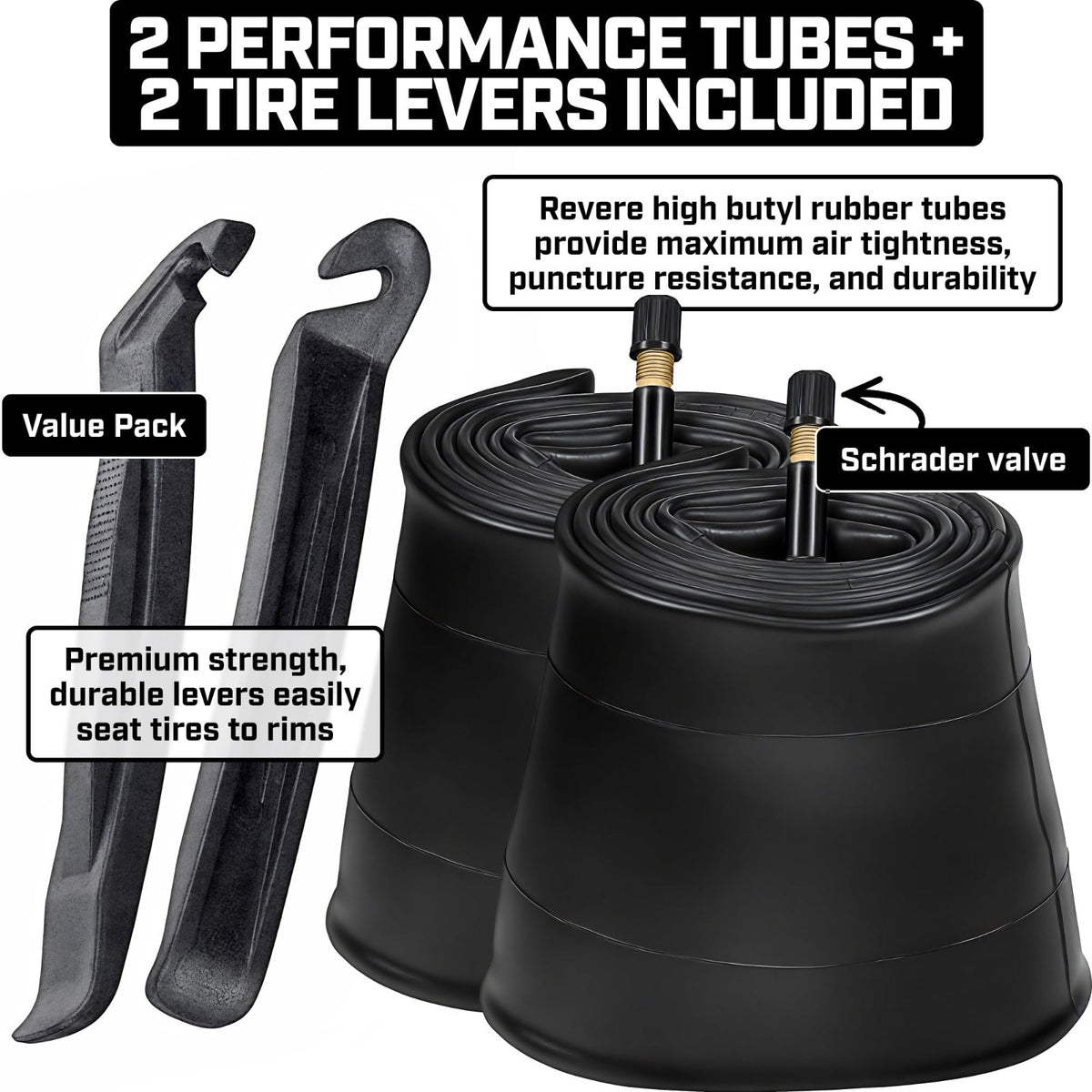 26x4.0 Fat Tire E-Bike Replacement All-Terrain Tires & Tubes - Durable Off-Road
