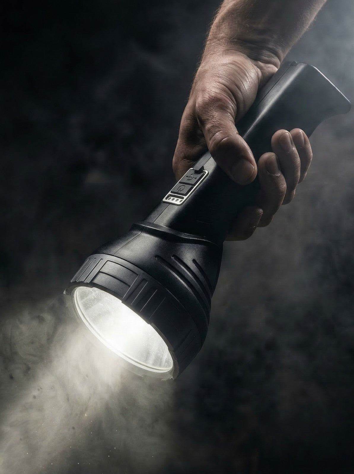 Rechargeable LED Flashlight with Power Bank - Magnetic Mount & Multiple Modes