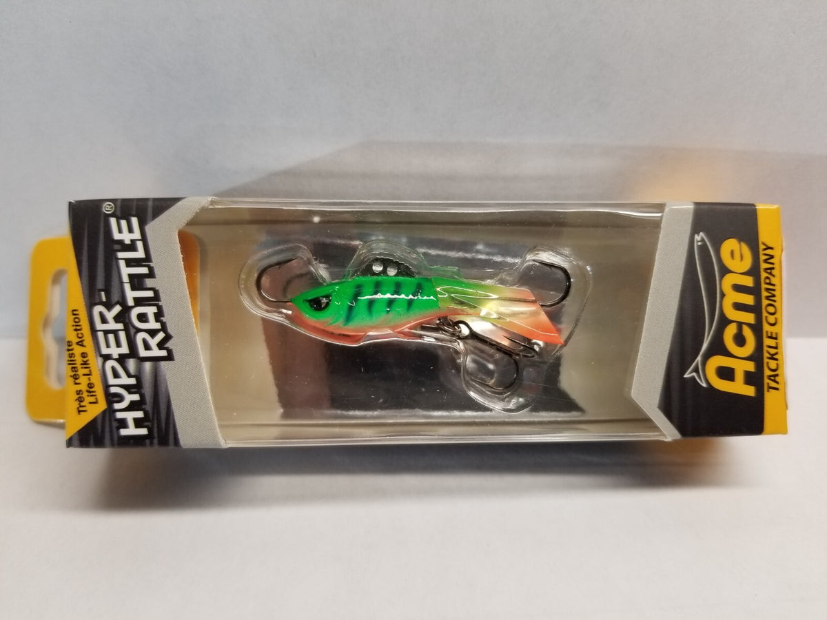 UV Glow Jigging Minnow Bait Pack of 2 - Discontinued Colors for Ice Fishing