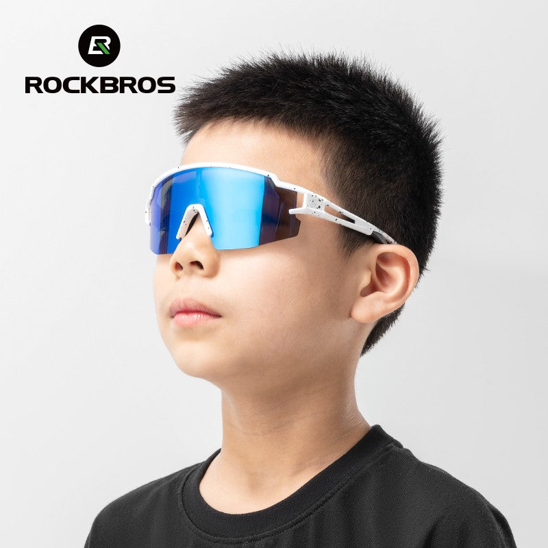 Kids Polarized Sport Sunglasses UV400 Goggles with Full Screen Color Coating