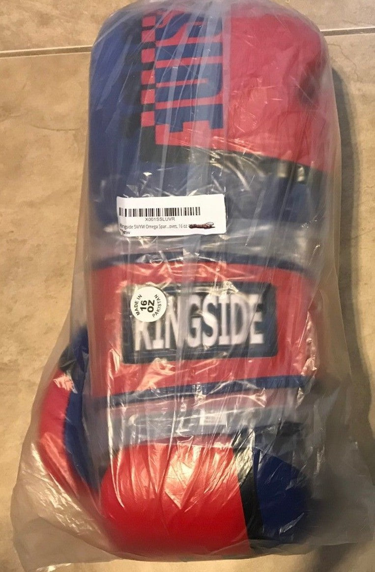 Boxing Sparring Gloves Pair 16 oz Blue & Black Protective Gear