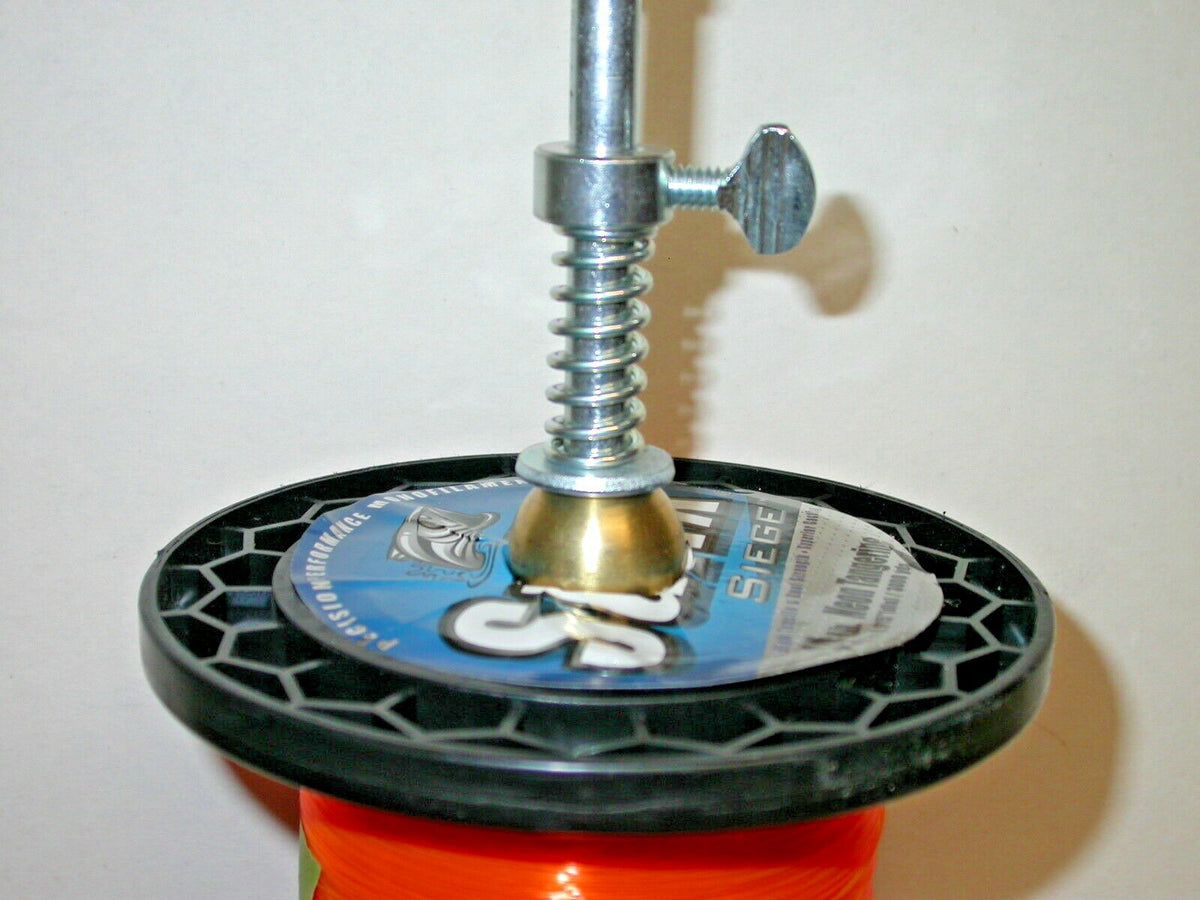 12-Inch Fishing Reel Line Spooler - Heavy Duty Steel & Brass Line Winder