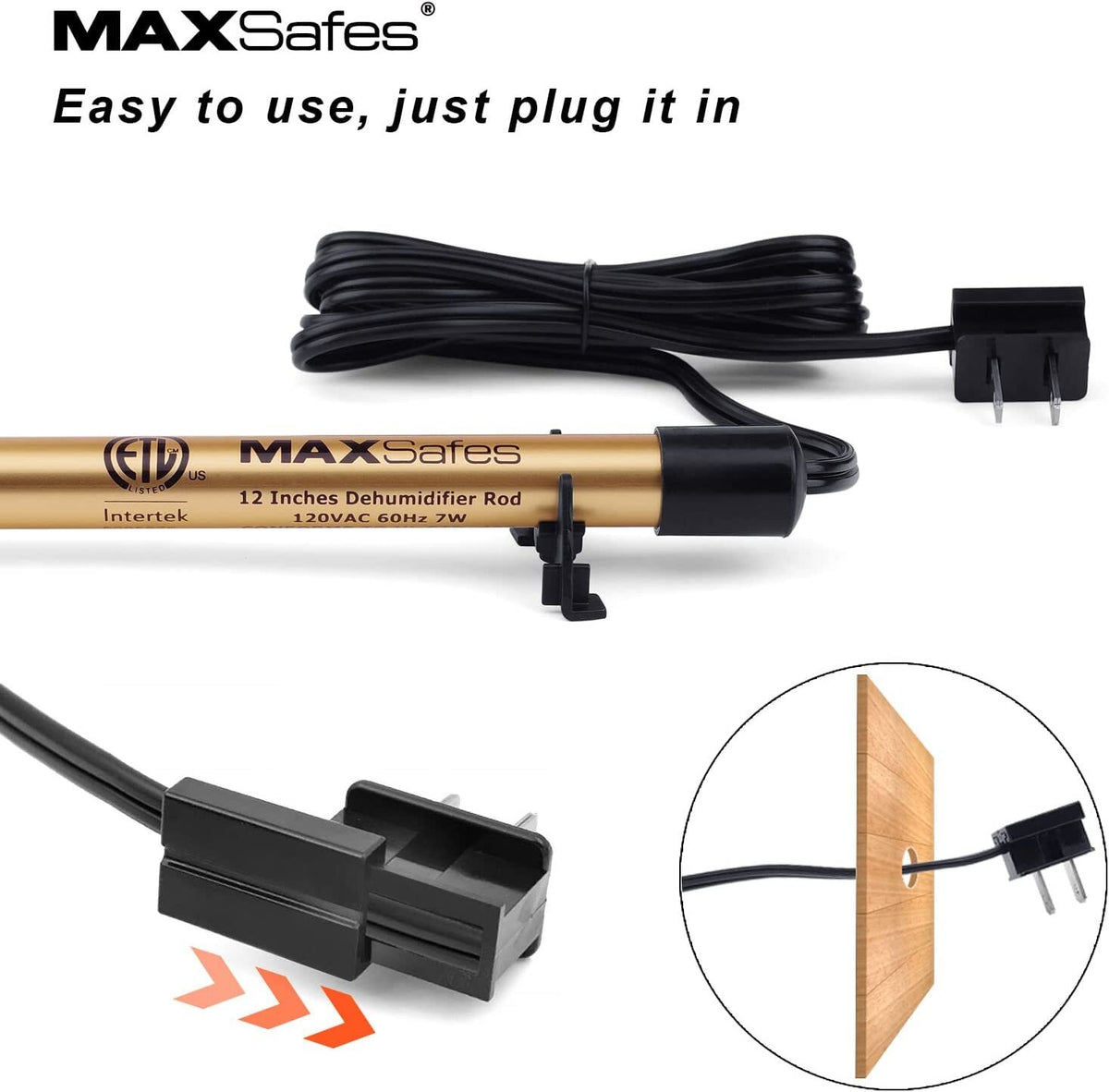 Gun Safe Dehumidifier Rod - Moisture Control for Safes & Cabinets