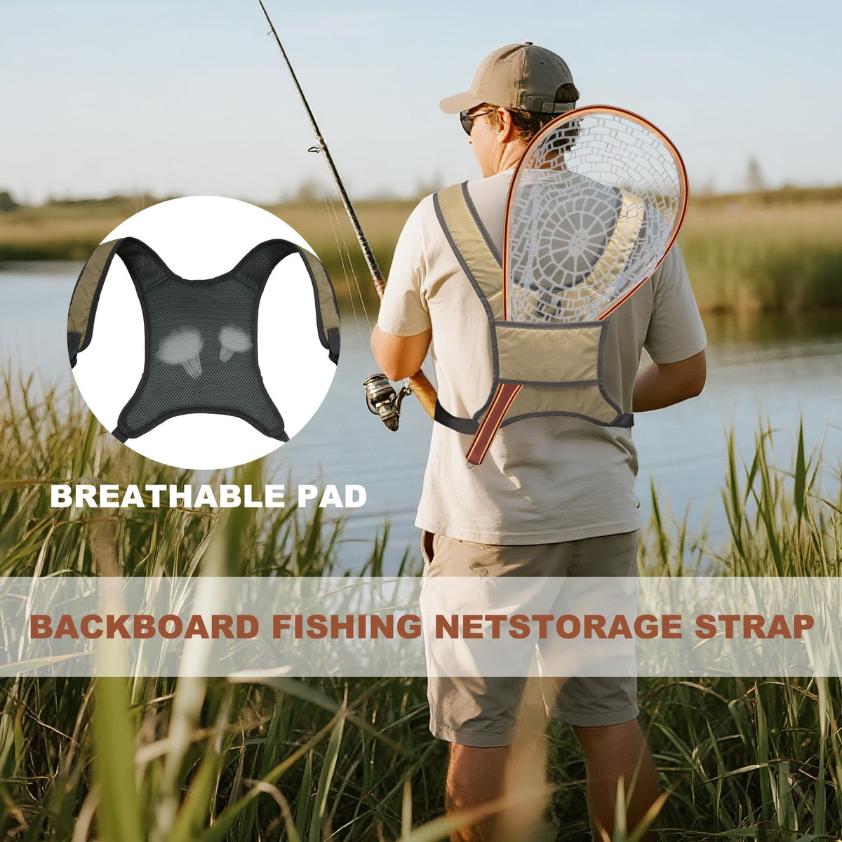 Fishing Chest Pack with Multiple Compartments for Fly & Tackle Storage - Lightweight & Durable