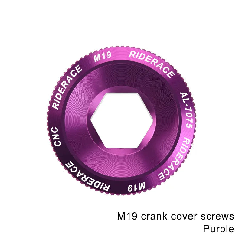 Bike Crank Arm Fixing Bolt Set Aluminum Alloy MTB Road Bike Replacement Caps