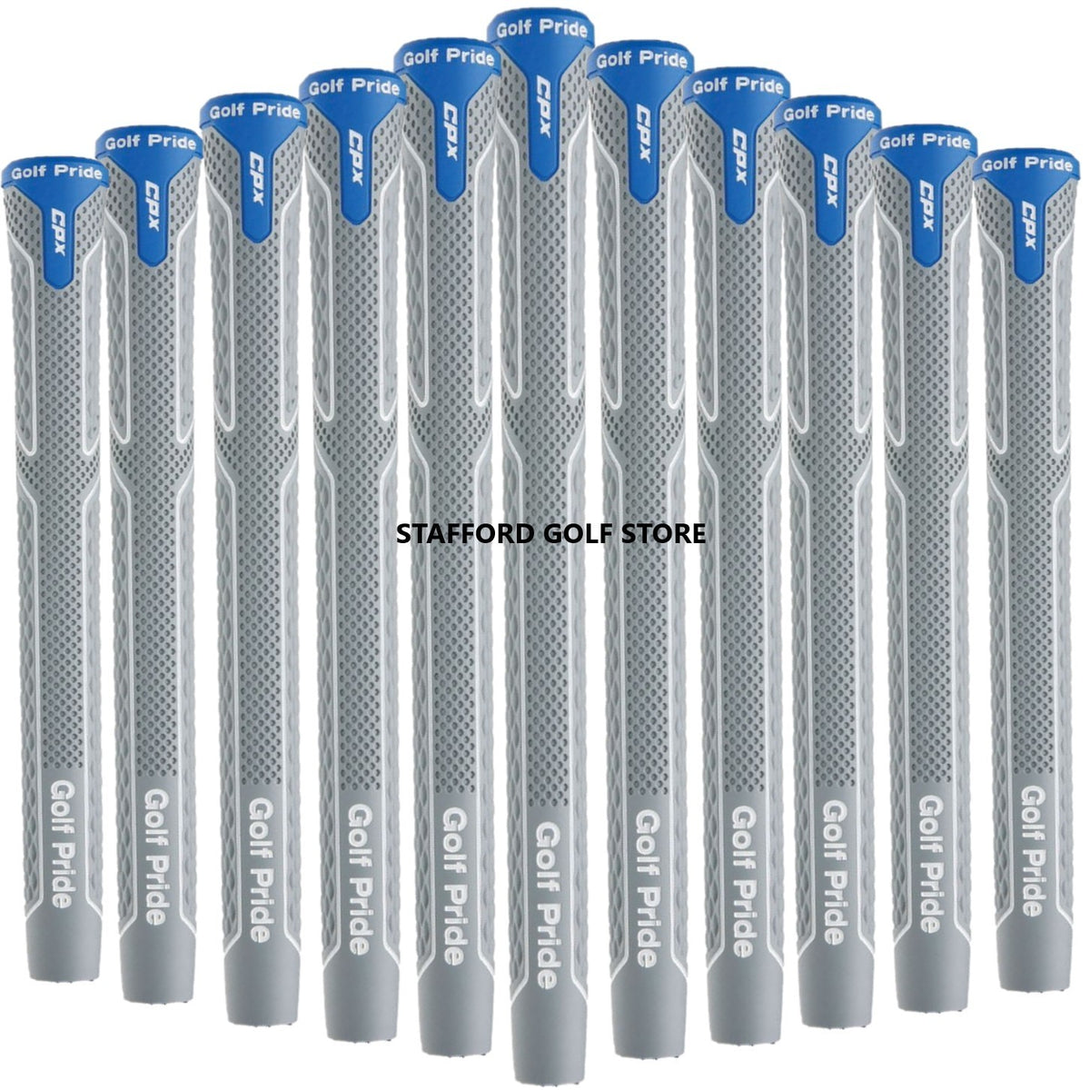 Golf Pride CPX Golf Club Grips Midsize Jumbo & Undersize Blue Gray