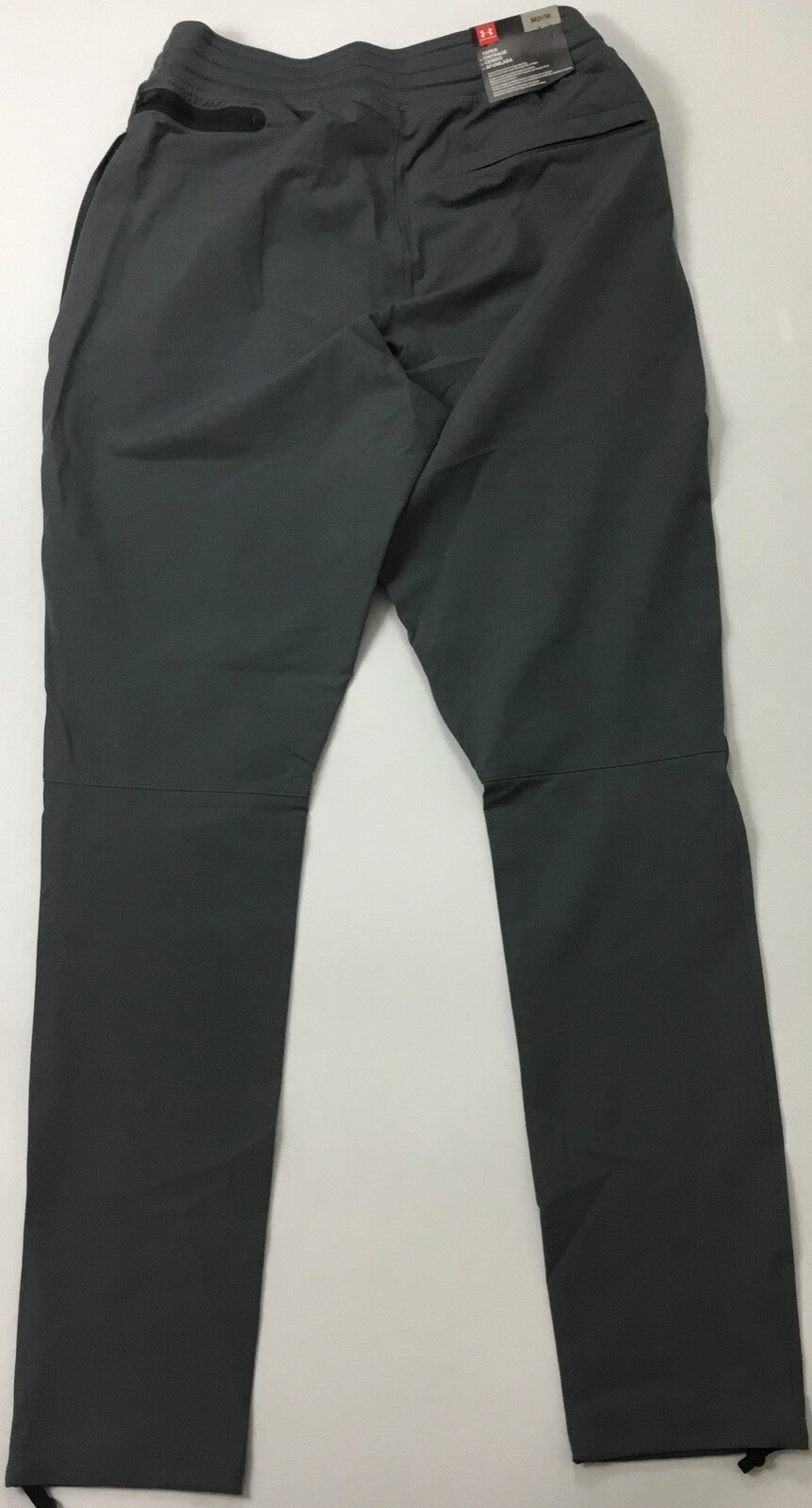 Men's Water-Resistant 32-Inch Woven Pants with Ventilation - Gray, Size M