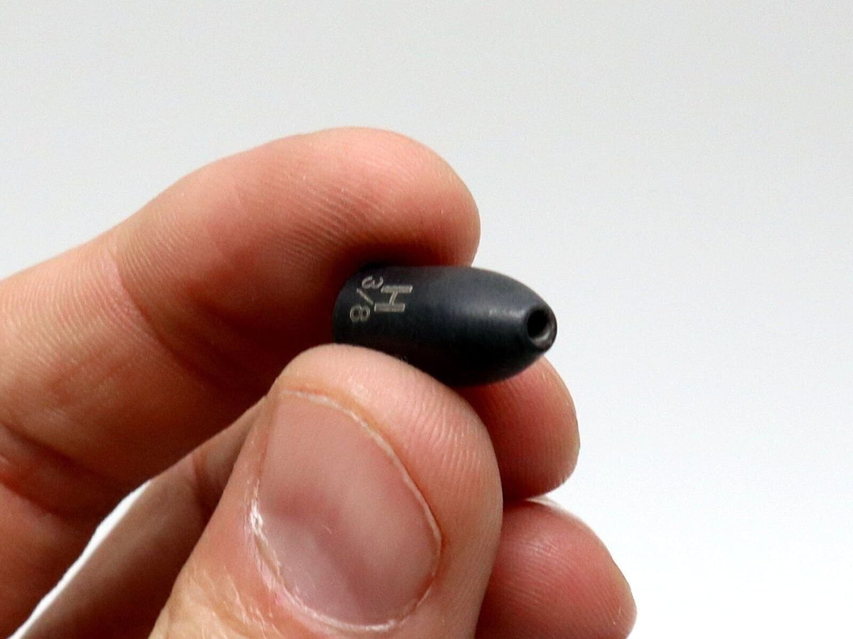 Tungsten Worm Weights for Fishing - Chip-Proof, Includes Weight Pegs, Multiple Sizes