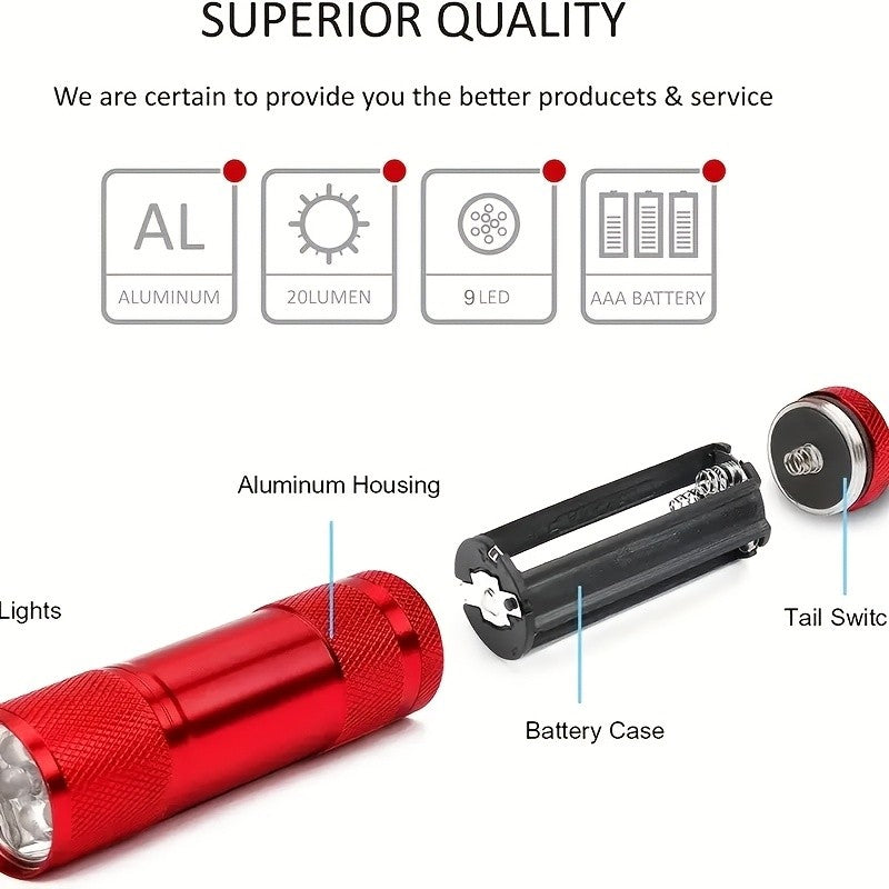 Mini LED Flashlight Aluminum Portable Torch Outdoor Travel Lamp