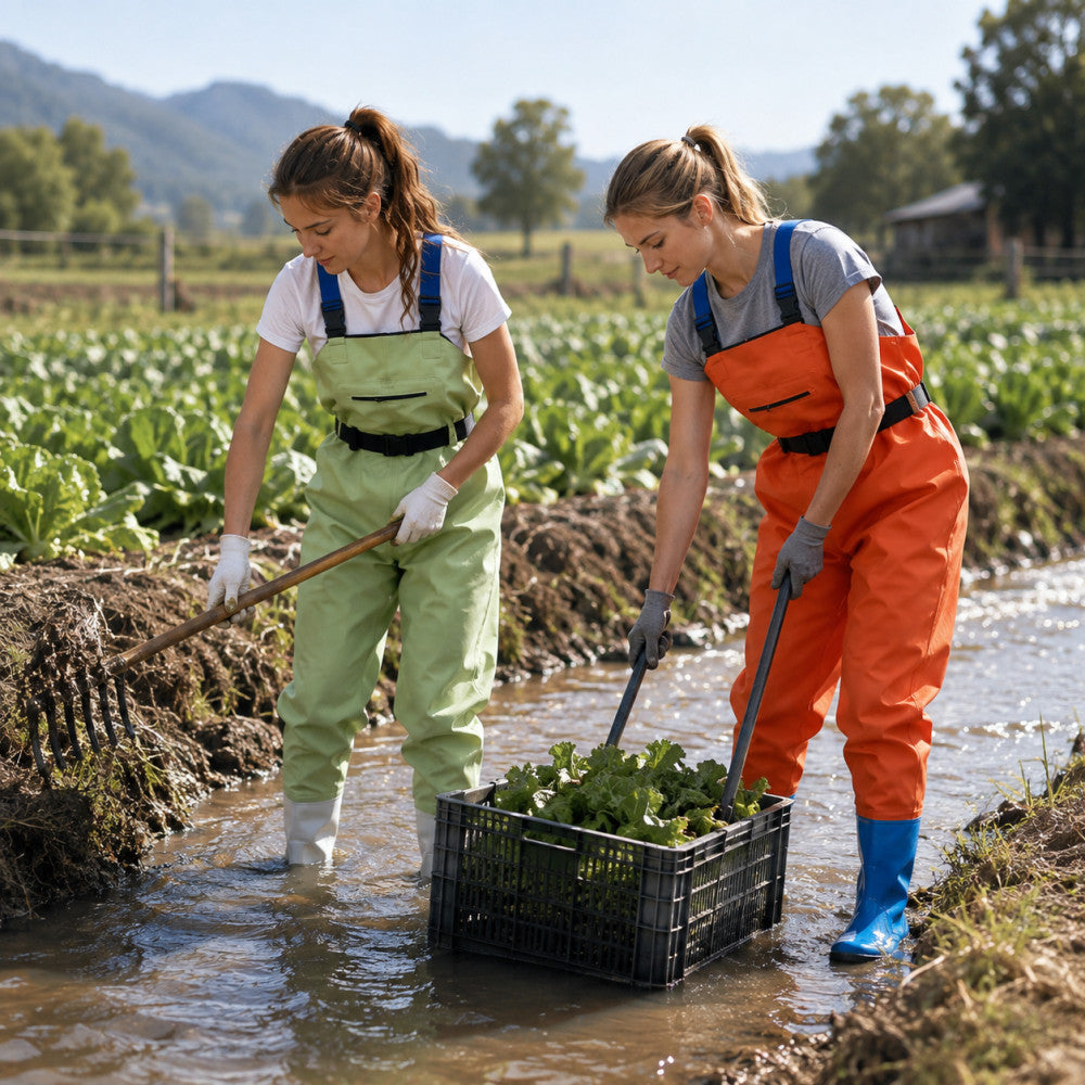 Women Waterproof Chest Waders with Boots for Fishing and Outdoor Activities