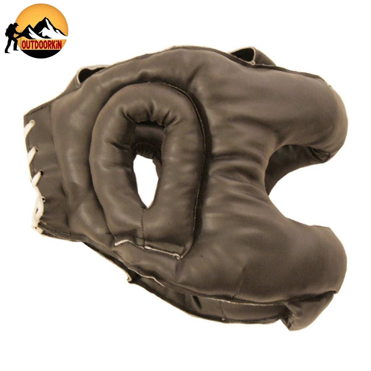 Heavy Duty Boxing Head Guard with Laces - Large Size, Impact-Resistant Gear