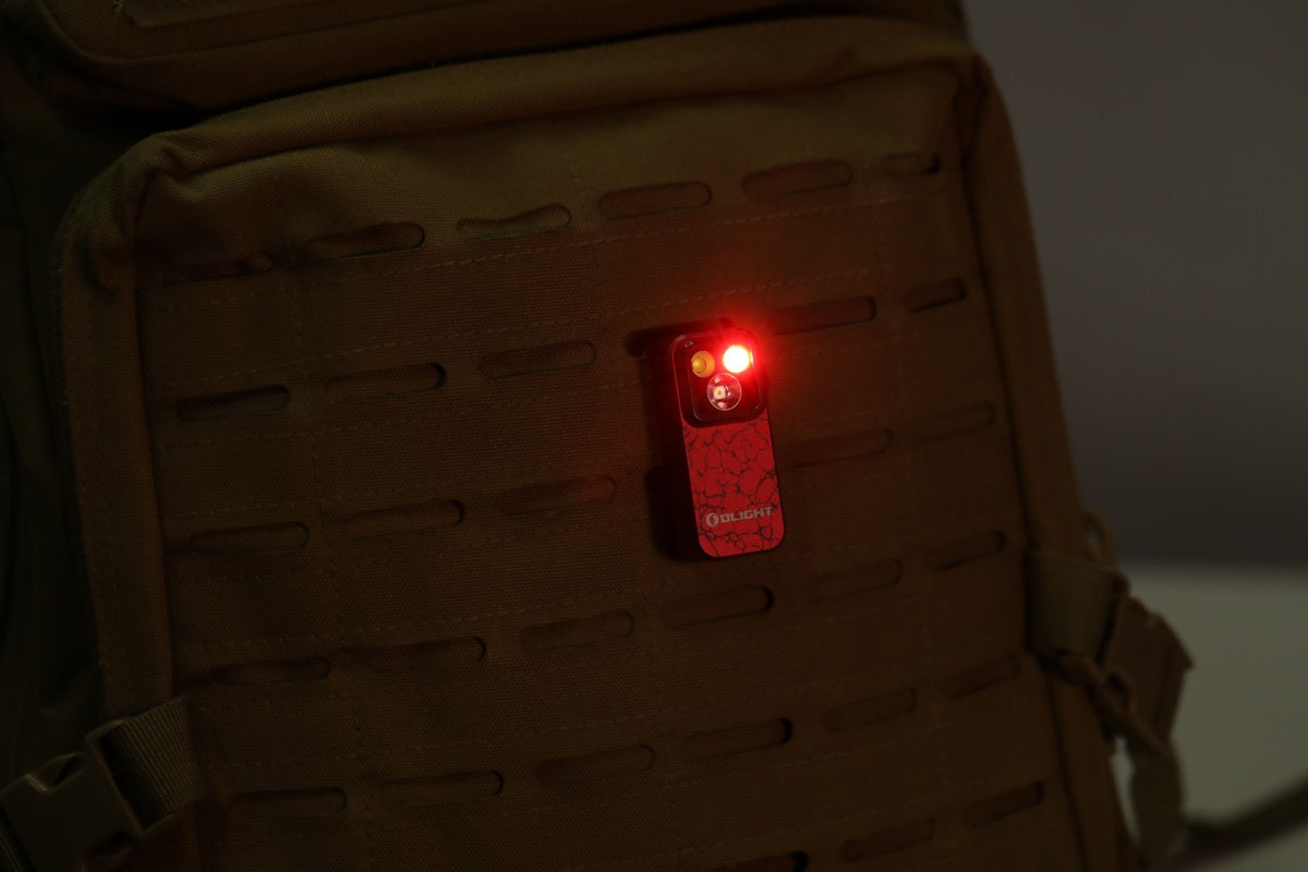Olight Oclip Pro Clip-On Light with Flood, Spot, Red Light, 500 Lumens