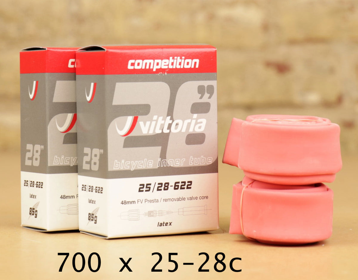 Lightweight Bicycle Latex Inner Tubes 700c - Multiple Sizes, Presta Valve 2 Pack