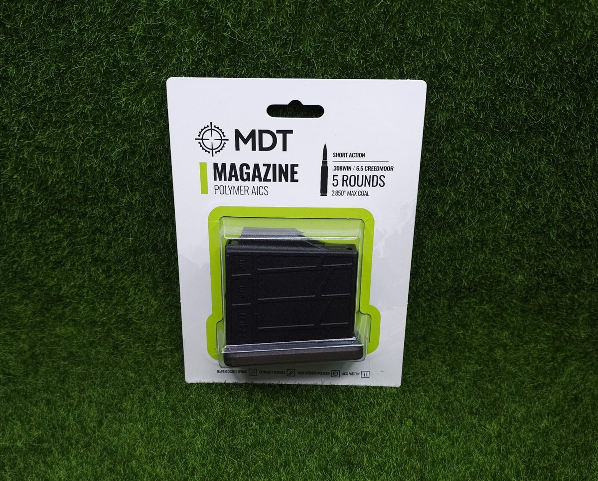 5 Round Polymer AICS Magazine for 308 Win & 6.5 Creedmoor - External Box Magazine