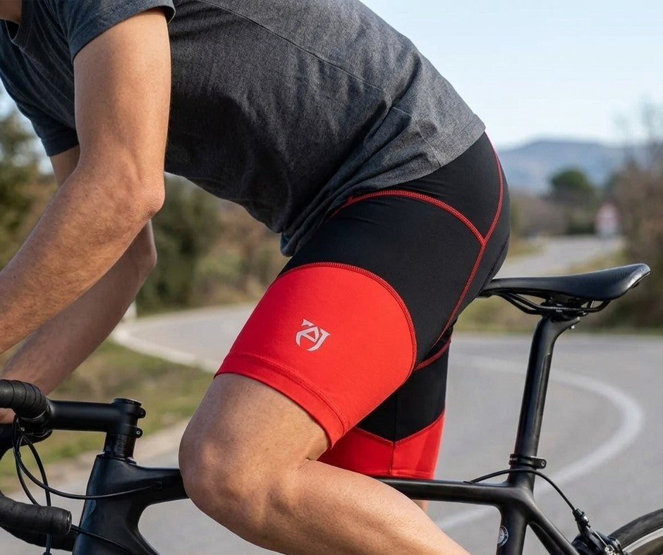 Men's Cycling Shorts - Padded Road & Gravel Bike Compression Trunks 7" Inseam
