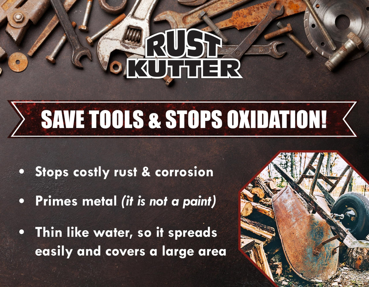 Rust Converter and Rust Remover Spray - Stops Rust & Converts Rust to Primer Surface