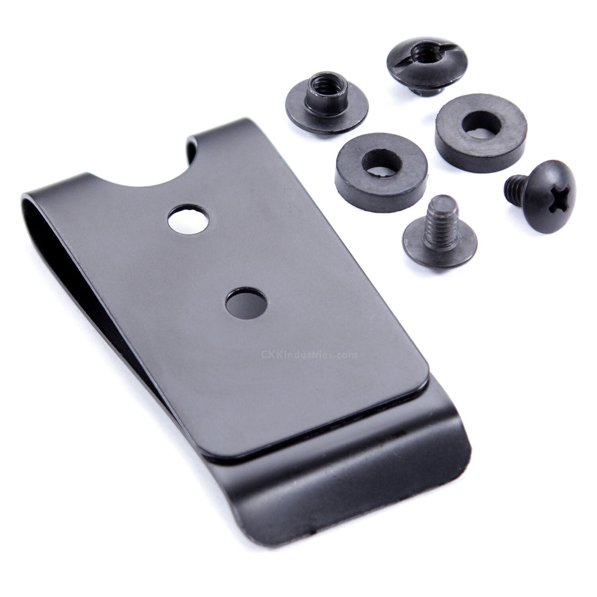 Universal Metal Belt Clips Model 2 with Mounting Hardware for Holsters