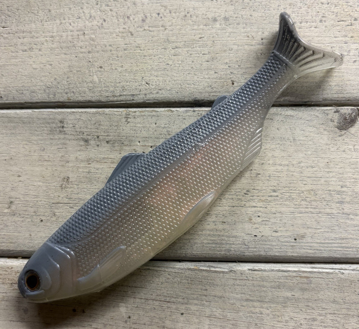 6-Inch Weedless Swimbait Red Ghost Shad Soft Plastic Lure