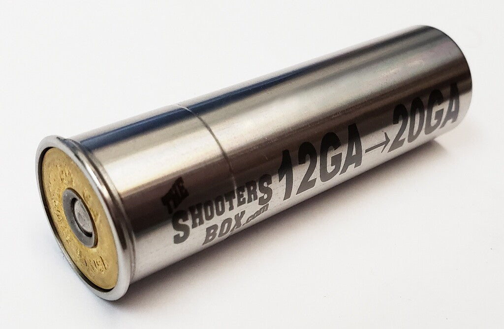 12GA to 20GA Shotgun Adapter Stainless Steel Chamber Reducer - Made in USA