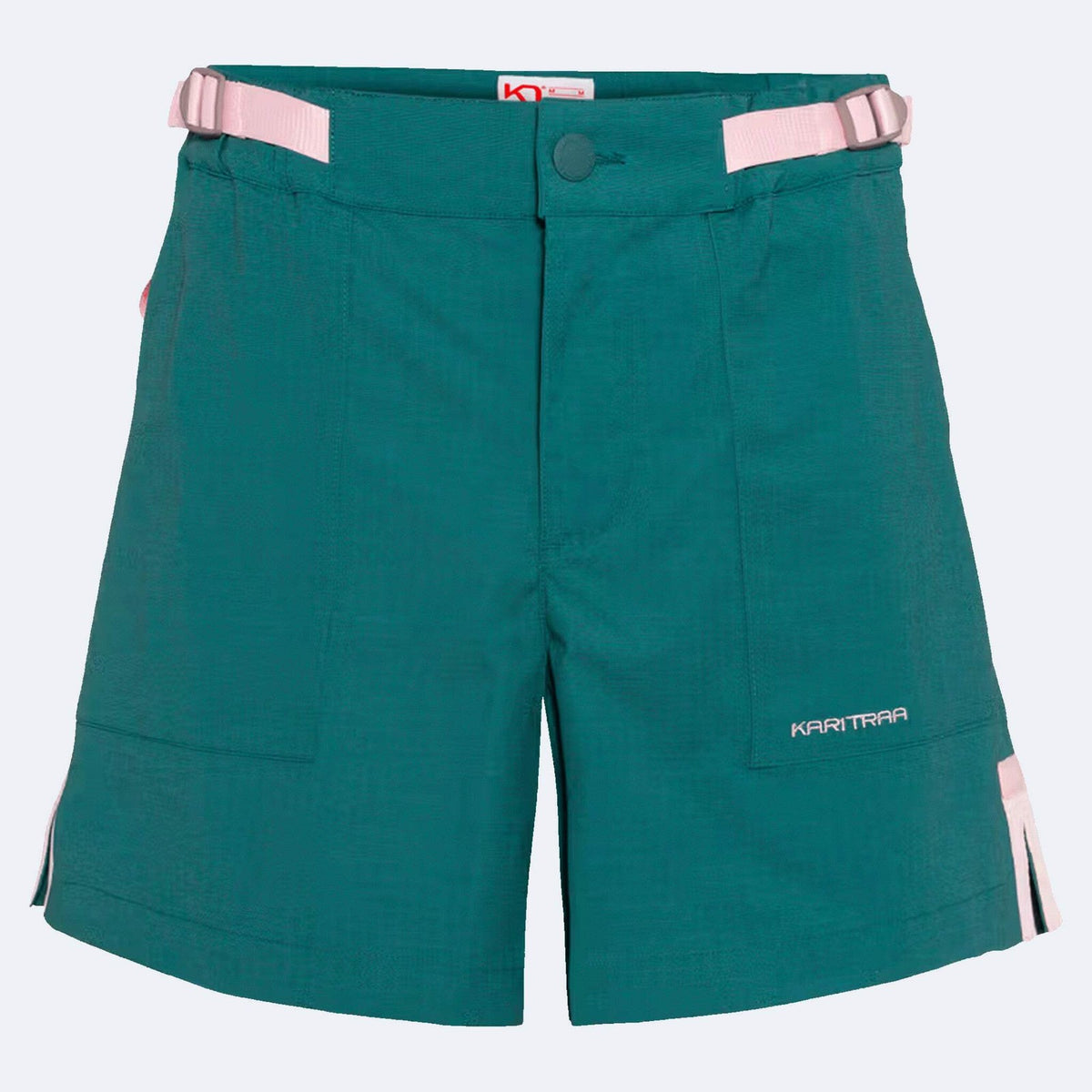Women's Bermuda Shorts with High Waist and Pockets - Relaxed Fit, Versatile for Warm Weather