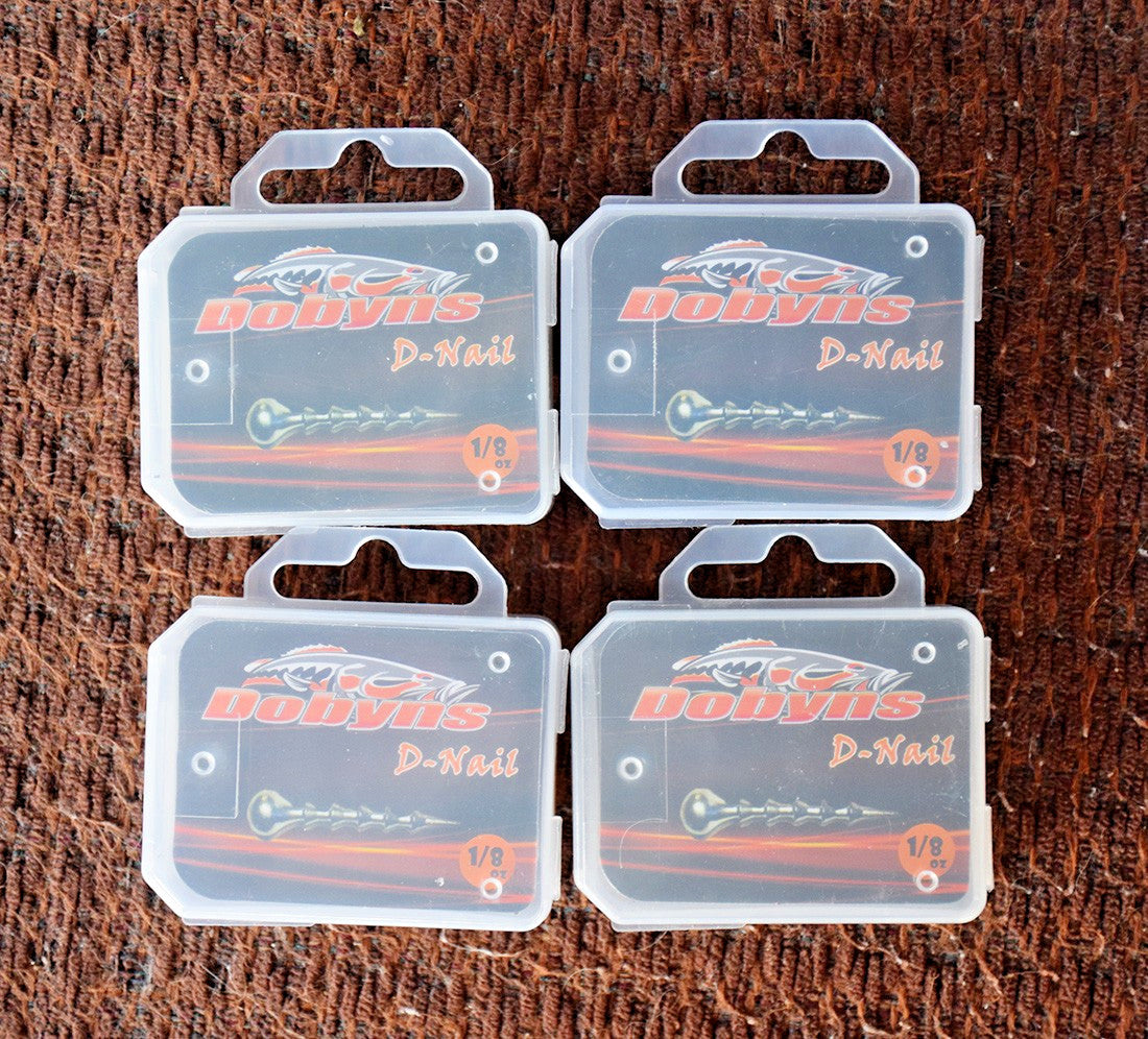 Fishing Nail Weights Set of 4 Packages 15/ea 1/8 oz Saltwater & Freshwater Tackle
