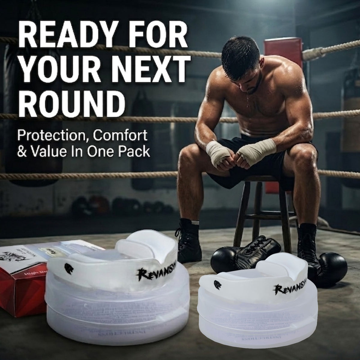 Impact-Resistant Boxing MMA Mouth Guard Boil & Bite Gum Shield