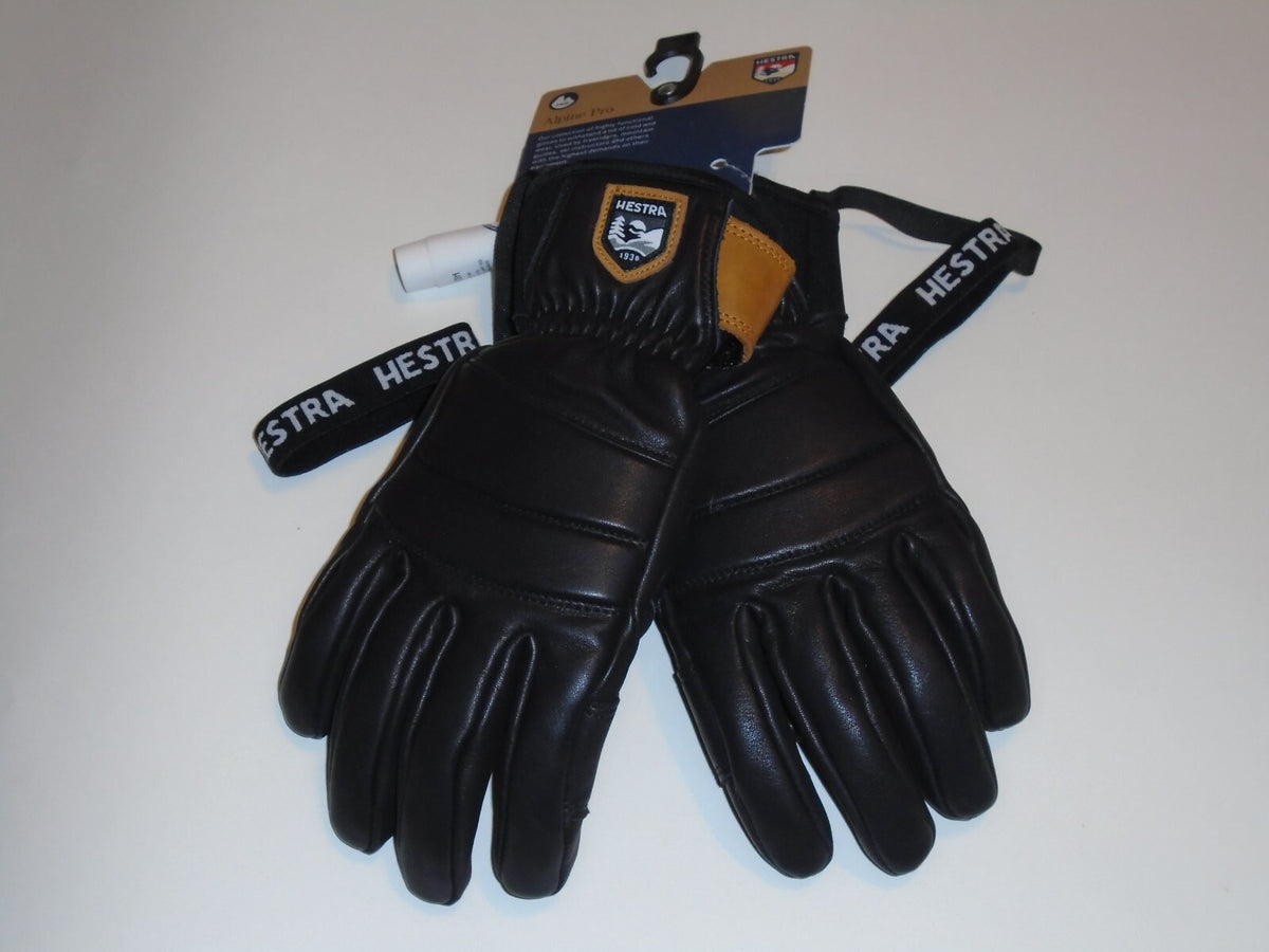 Winter Ski & Snowboard Gloves for Women - Leather, Water-Resistant, Fleece Lined, Size 8 Large