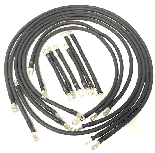 Golf Cart Battery Cable Set 13-Piece Heavy Duty 2 AWG U.S.A Made