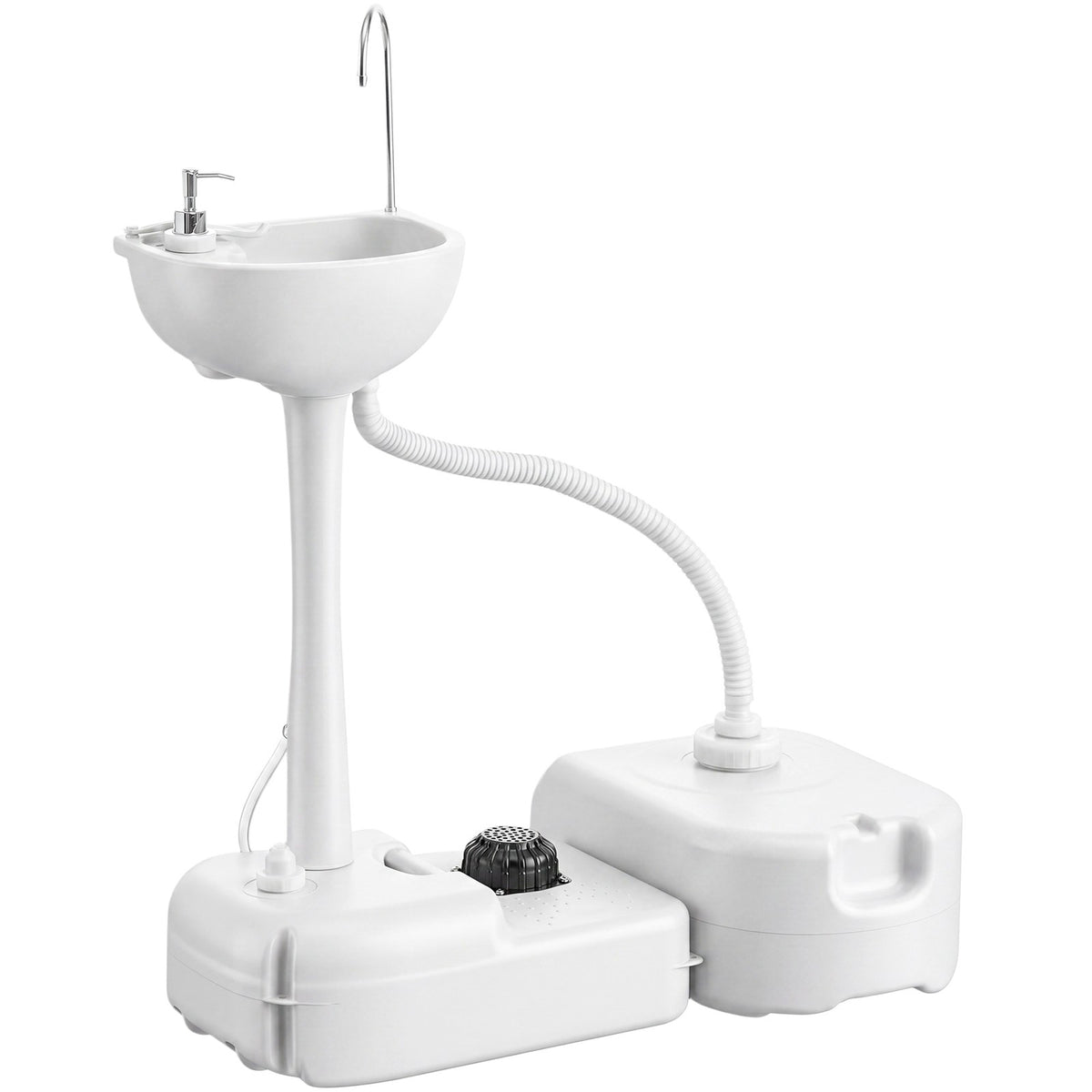 Outdoor Portable Hand Washing Sink with Soap Dispenser and Wheels