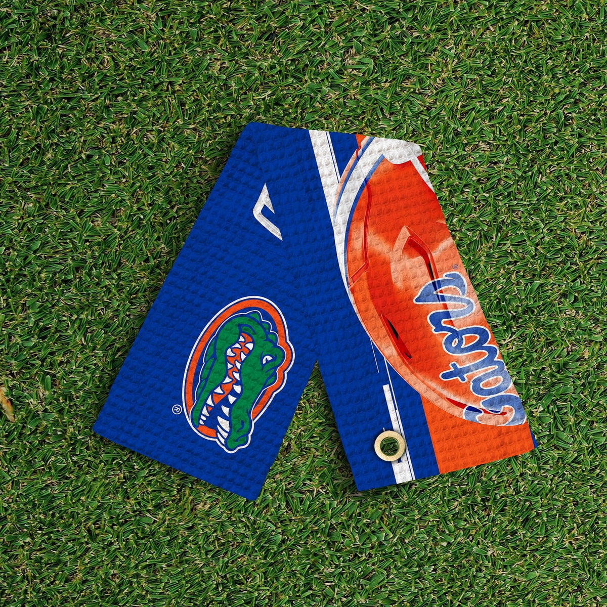 Golf Towel with Clip - NCAA Florida Gators Official 16x25 Microfiber Absorbent Sports Towel