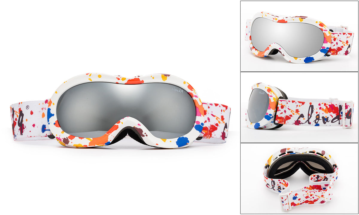 Kids Snow Ski Goggles Dual Lens Youth Ski Goggle with Pouch - Multiple Colors