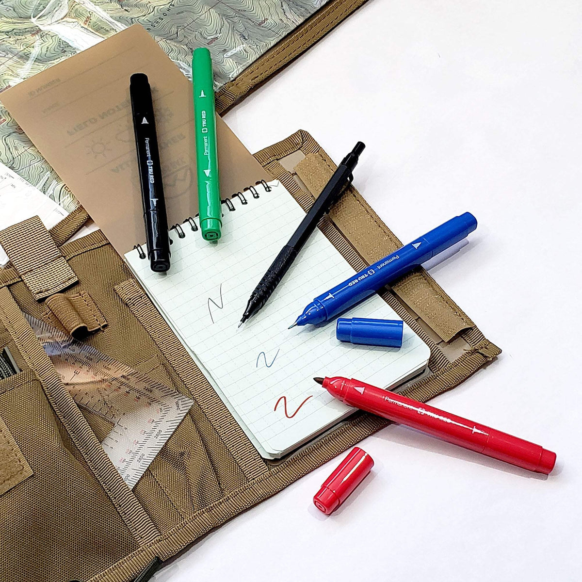 Multi-Tool Navigation Kit with Compass, Map Protractor & Pouch
