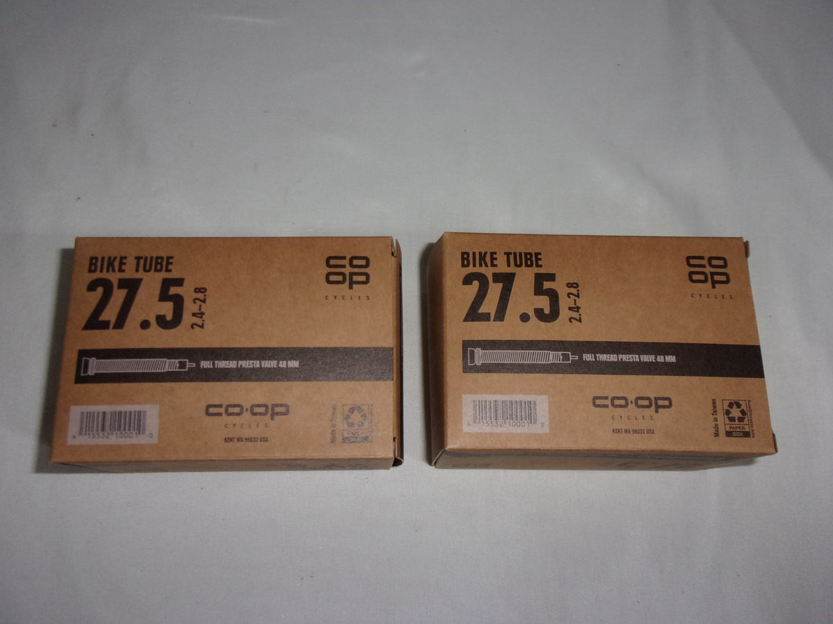 2-Pack Mountain Bike Inner Tubes 27.5 x 2.4-2.8 with Presta Valve 48mm