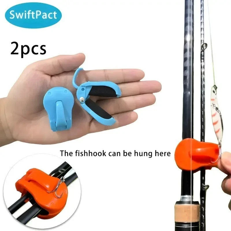 Fishing Rod Clip Holder Set 2PCS Quick Attach Tool-Free Rod Organizer