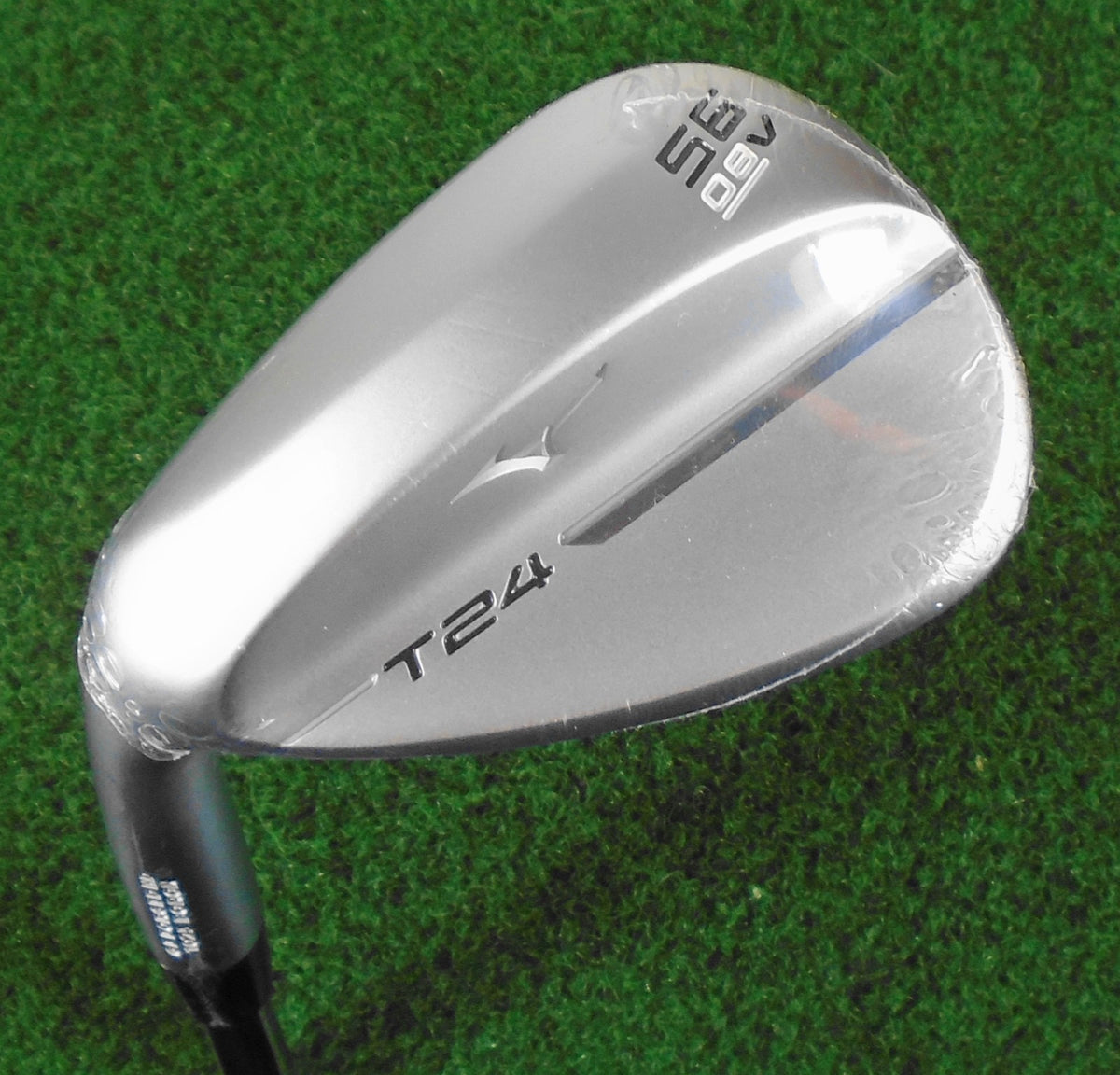 Left-Handed Mizuno T24 56° V-Grind Sand Wedge with S400 Steel Shaft