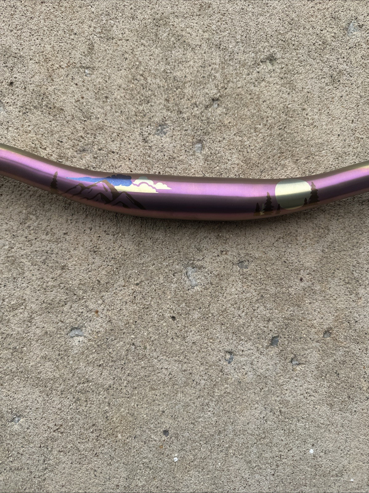 Titanium Riser Bar for Mountain and Fitness Bikes - 800mm, 31.8mm Clamp, Custom Anodized Multi-Color Finish