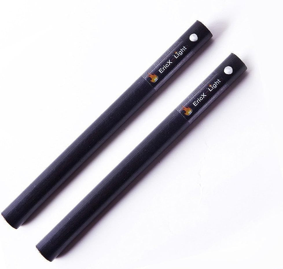 Fire Starter Ferrocerium Rods 1/2 Inch x 6 Inch, Waterproof Survival Tool - Pack of 2