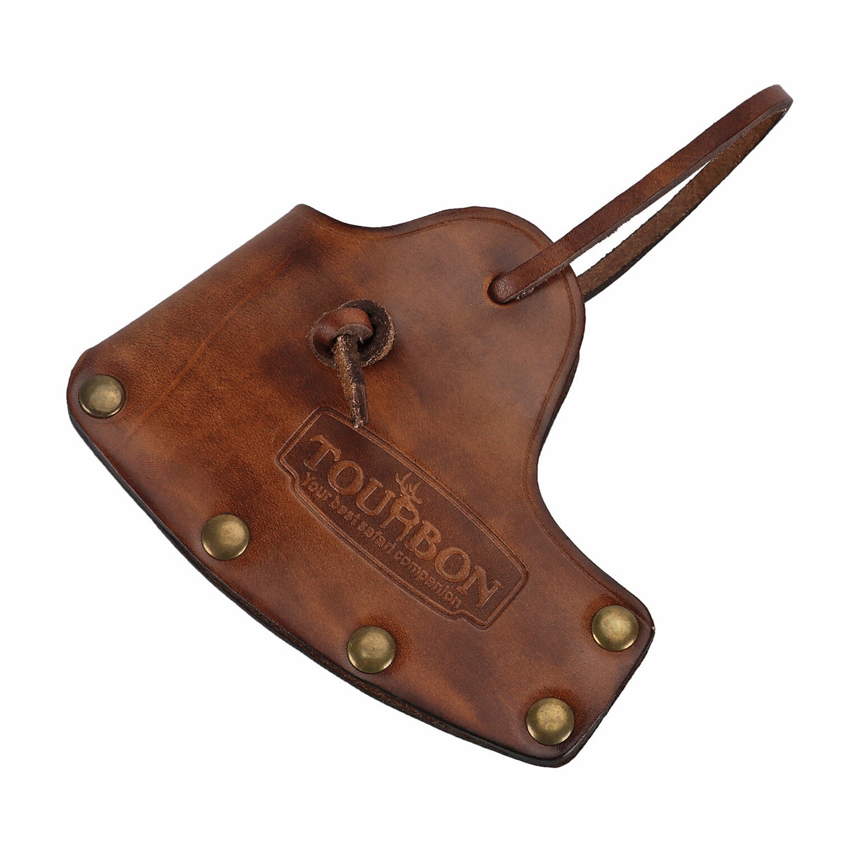 Leather Camping Axe Sheath with Lanyard - Fits Single Bit Hatchet