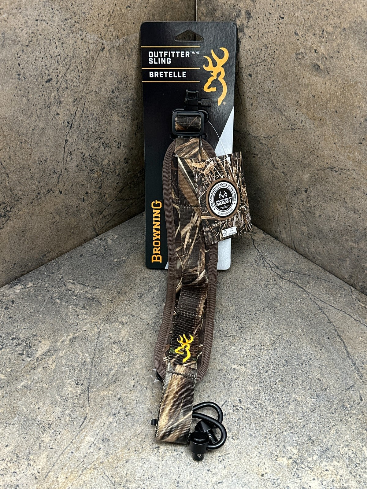 Browning Universal Rifle Sling with Metal Swivels - Real Tree MAX-7, Adjustable 28-38"