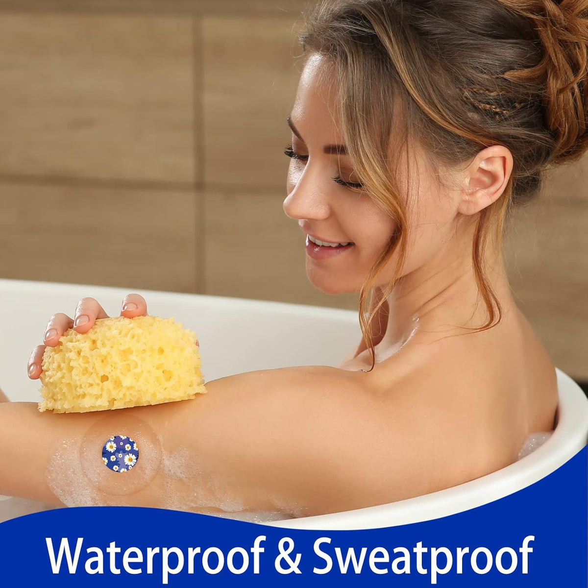 Waterproof Sensor Covers Set for Libre 3 Plus - 40 Pack Sticky Patches & Stickers