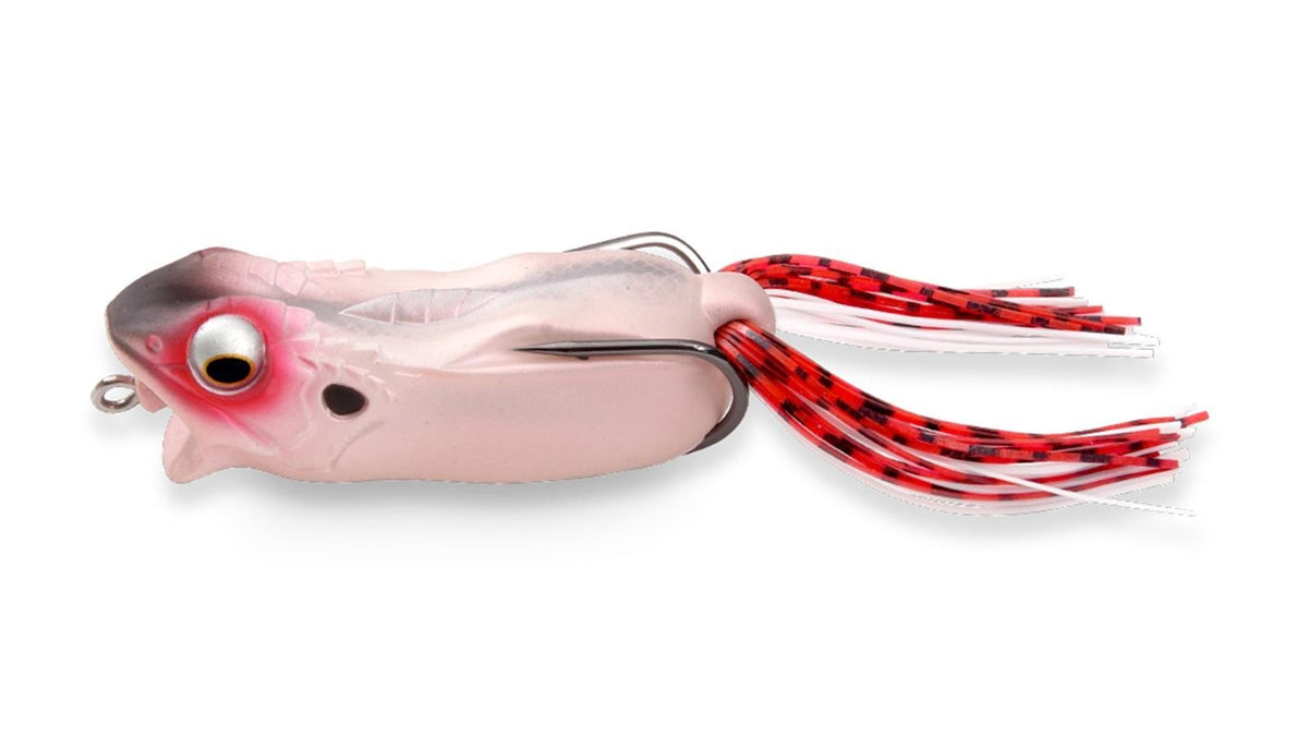 Topwater Hollow Body Frog Lure for Bass Fishing - 2.5" 1/2oz, Multiple Colors