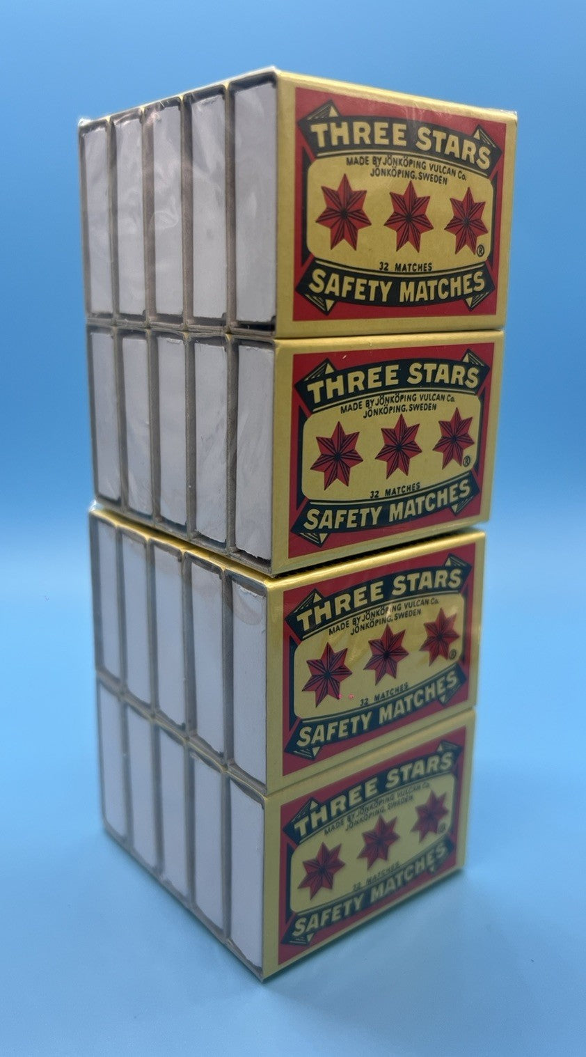 Swedish Camping Safety Matches 2-Pack - 10 Boxes of 32 Matches Each