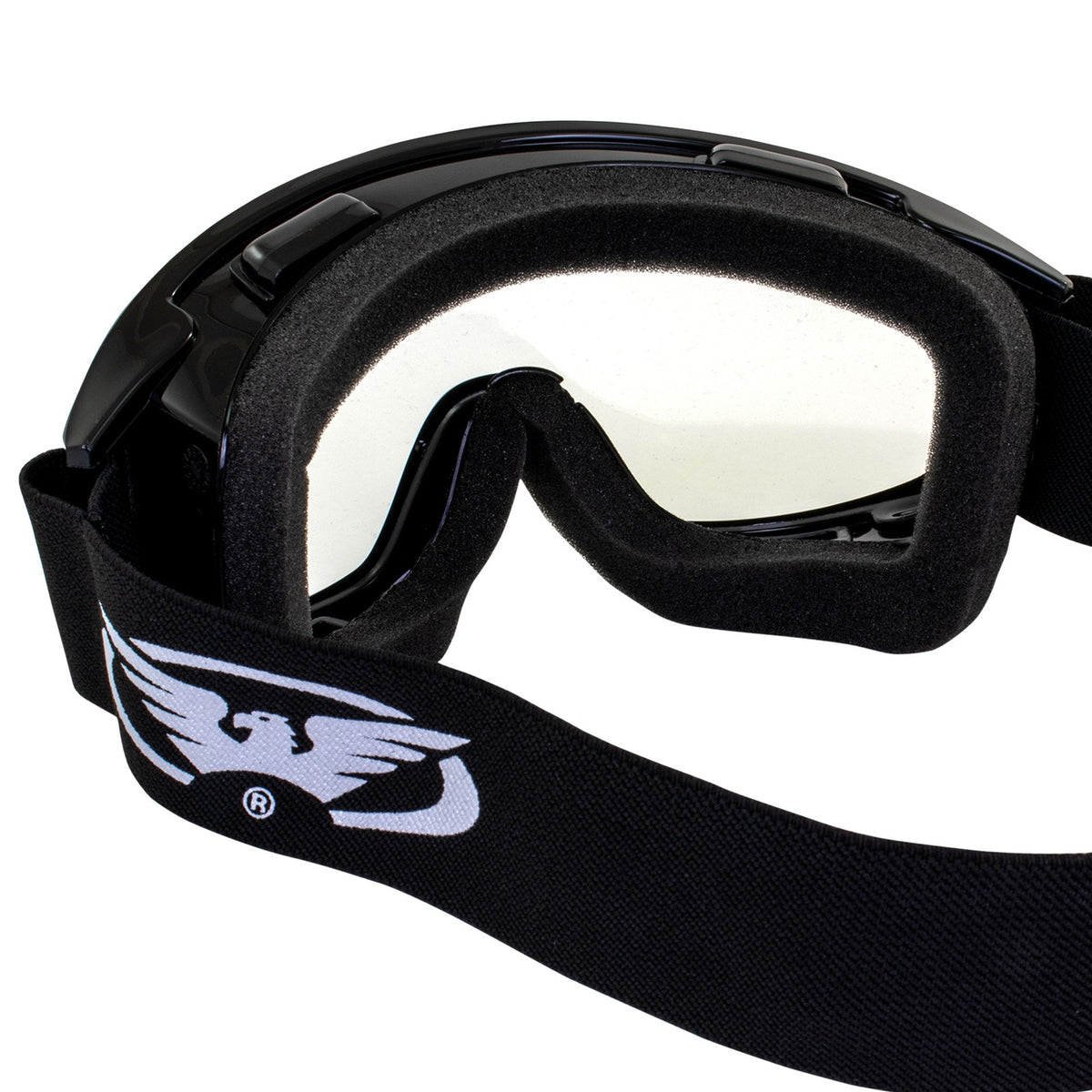 Motorcycle Goggles Anti-Fog Windshield Eye Protection 2 Pack Black Frame