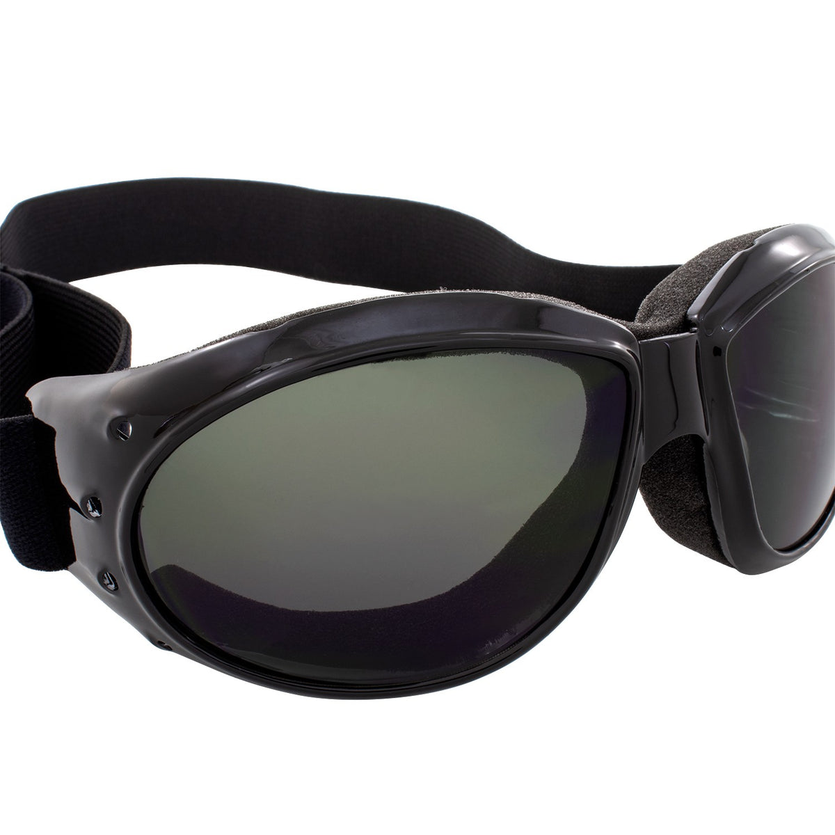 Motorcycle Goggles Smoke Lens Anti-Fog Shatterproof Safety Gear