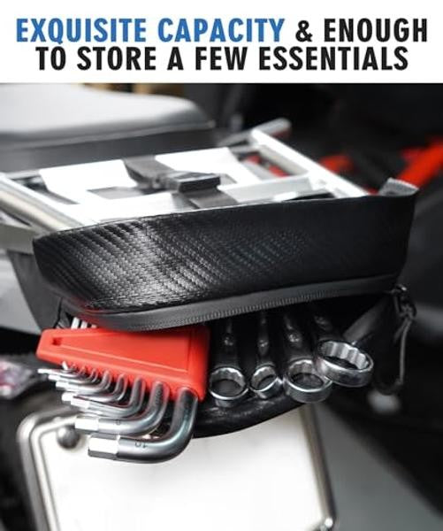 Motorcycle Rear Frame Tail Bag Waterproof Luggage Rack Tool Pouch