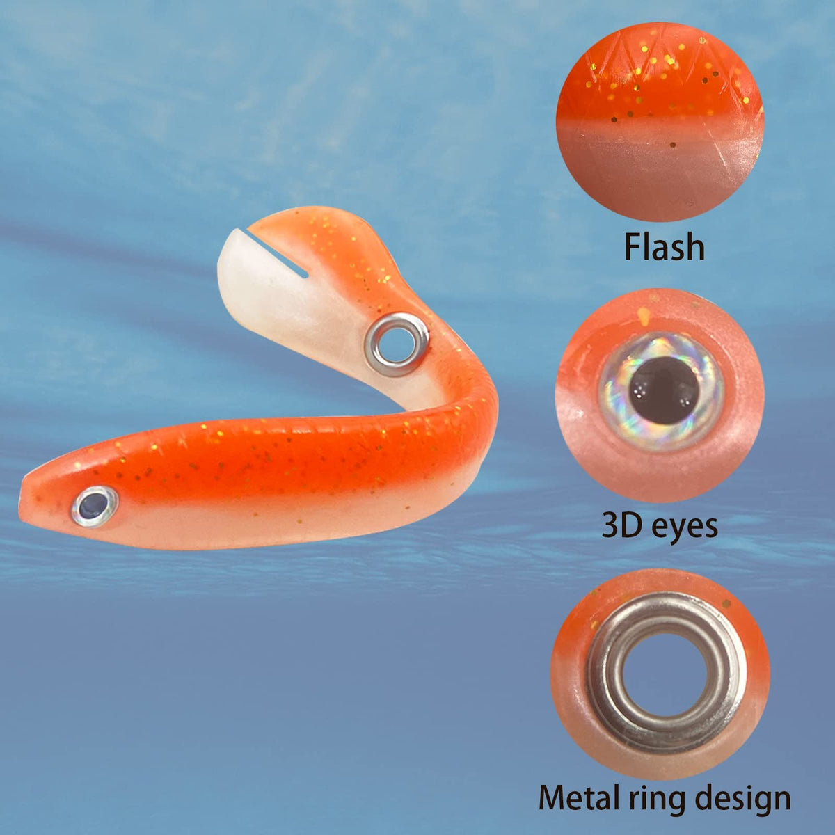 Soft Bionic Fishing Lure Set - 10 Vivid Saltwater Baits for Bass & Freshwater