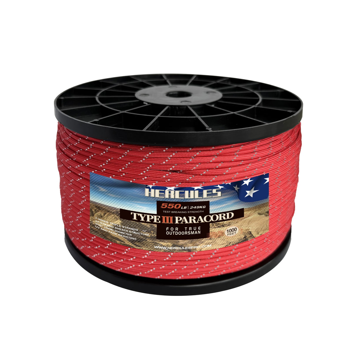 Heavy Duty Paracord 550 Rope for Camping Hiking Survival Tying & Crafting