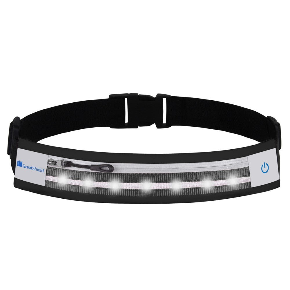 Waterproof LED Sport Waist Belt Pouch for Running & Outdoor Activities